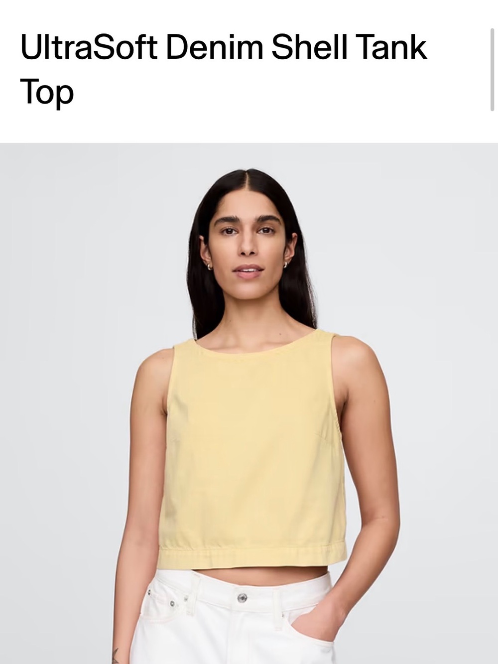 Gap Ultrasoft Denim Shell Tank
